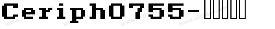 Ceriph0755字体转换