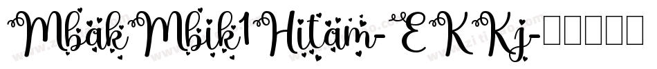 MbakMbik1Hitam-EKKj字体转换