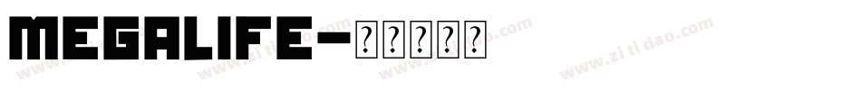 MegaLife字体转换