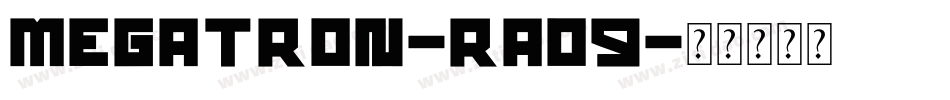 Megatron-rAo9字体转换