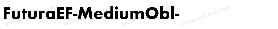 FuturaEF-MediumObl字体转换