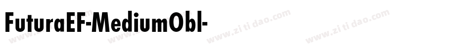 FuturaEF-MediumObl字体转换