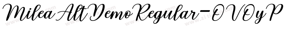 MileaAltDemoRegular-OVOyP字体转换