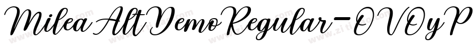 MileaAltDemoRegular-OVOyP字体转换