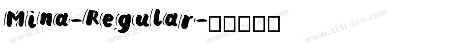 Mina-Regular字体转换