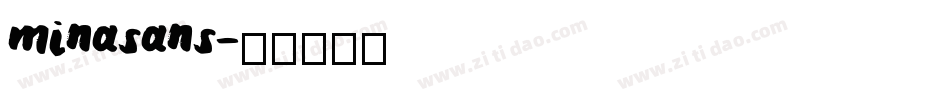 minasans字体转换