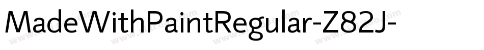MadeWithPaintRegular-Z82J字体转换