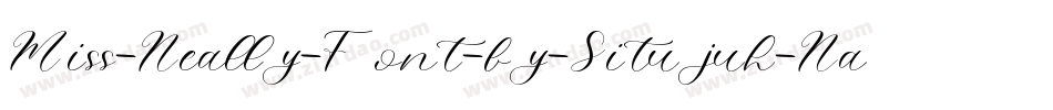 Miss-Neally-Font-by-Situjuh-Nazara-2字体转换