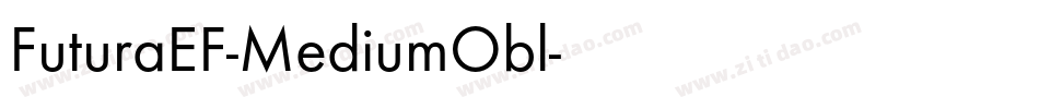 FuturaEF-MediumObl字体转换
