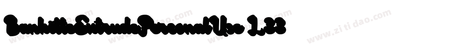 BankitteExtrudePersonalUse-L33gy字体转换