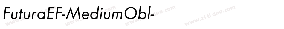 FuturaEF-MediumObl字体转换