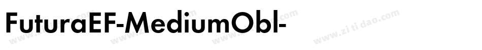 FuturaEF-MediumObl字体转换