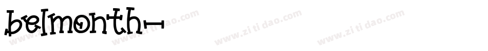 belmonth字体转换
