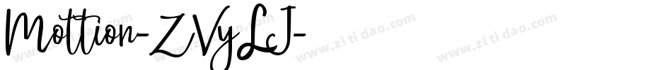 Mottion-ZVyLJ字体转换