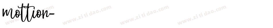 mottion字体转换