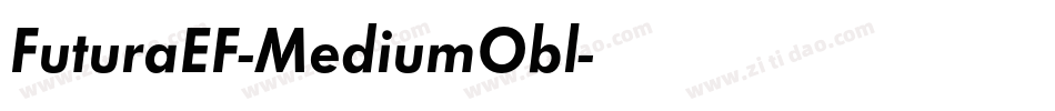 FuturaEF-MediumObl字体转换