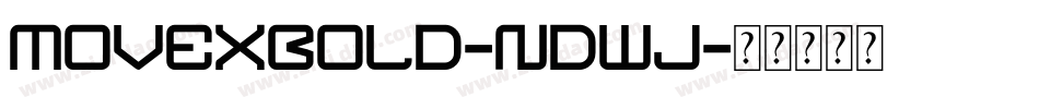 MoveXBold-ndwJ字体转换