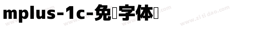 mplus-1c字体转换