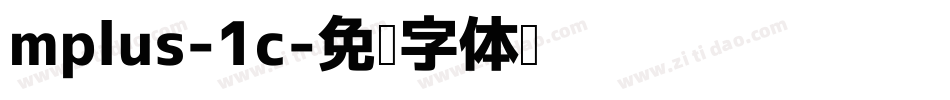 mplus-1c字体转换