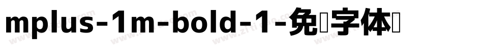 mplus-1m-bold-1字体转换