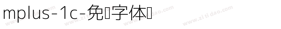 mplus-1c字体转换