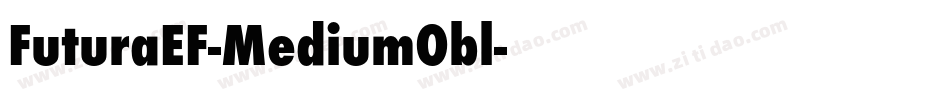 FuturaEF-MediumObl字体转换