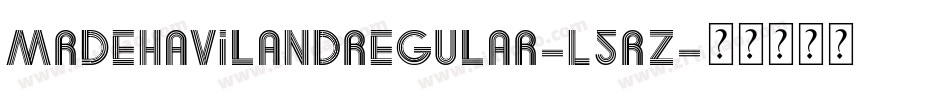 MrDeHavilandRegular-L5RZ字体转换