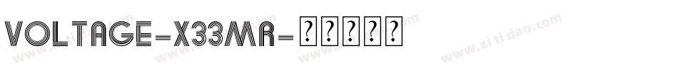 Voltage-x33Mr字体转换