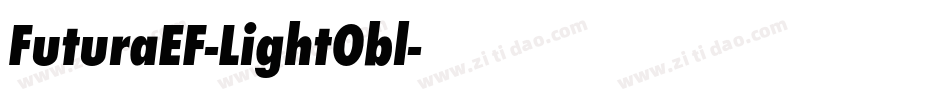 FuturaEF-LightObl字体转换