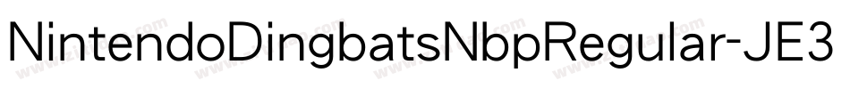 NintendoDingbatsNbpRegular-JE3n字体转换 NintendoDingbatsNbpRegular-JE3n字体转换