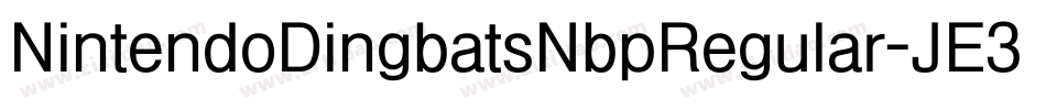 NintendoDingbatsNbpRegular-JE3n字体转换 NintendoDingbatsNbpRegular-JE3n字体转换