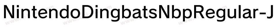 NintendoDingbatsNbpRegular-JE3n字体转换 NintendoDingbatsNbpRegular-JE3n字体转换