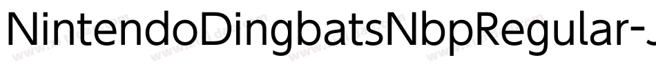 NintendoDingbatsNbpRegular-JE3n字体转换 NintendoDingbatsNbpRegular-JE3n字体转换