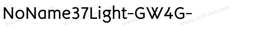 NoName37Light-GW4G字体转换