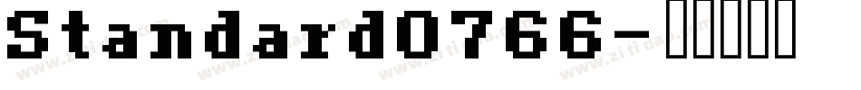 Standard0766字体转换