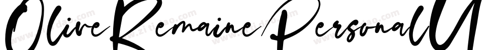 OliveRemainePersonalUse-BWjwx字体转换