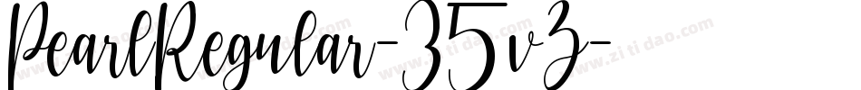 PearlRegular-35vZ字体转换