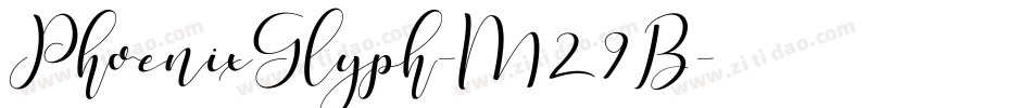 PhoenixGlyph-M29B字体转换