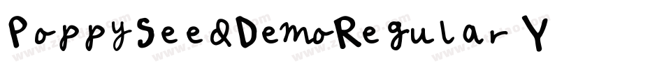 PoppySeedDemoRegular-92Y2字体转换