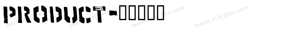 product字体转换