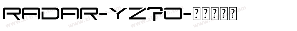 Radar-Yz7O字体转换
