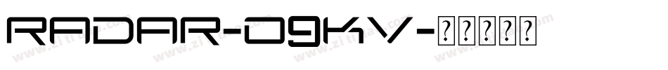 Radar-o9KV字体转换