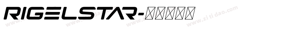 Rigelstar字体转换