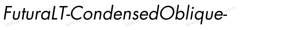FuturaLT-CondensedOblique字体转换