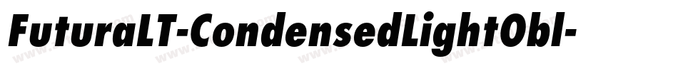 FuturaLT-CondensedLightObl字体转换