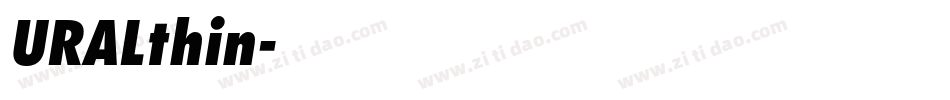 URALthin字体转换