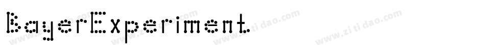 BayerExperiment字体转换