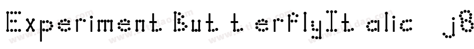 ExperimentButterflyItalic-j8Dj字体转换