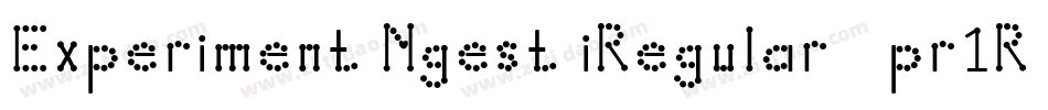 ExperimentNgestiRegular-pr1R字体转换