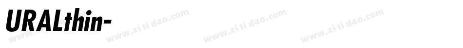 URALthin字体转换